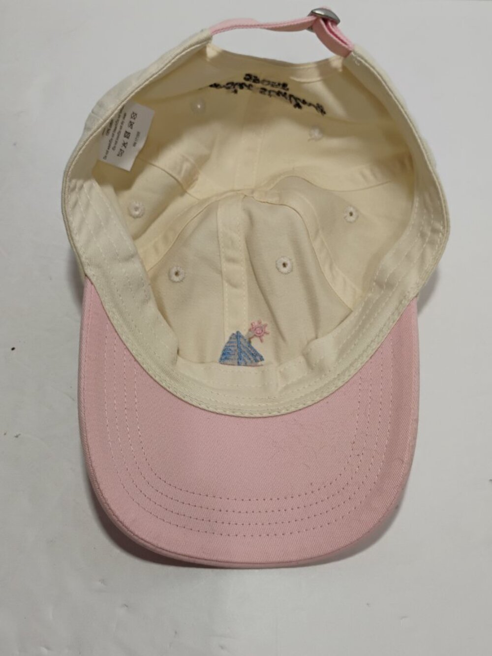 NWT Frasier Sterling Sport Sailboat Hat Cap Womens Adjustable Pink Cream - Picture 5 of 8